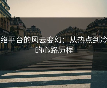 网络平台的风云变幻：从热点到冷凉的心路历程