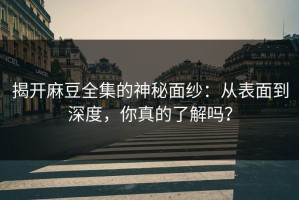 揭开麻豆全集的神秘面纱：从表面到深度，你真的了解吗？