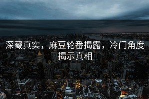 深藏真实，麻豆轮番揭露，冷门角度揭示真相