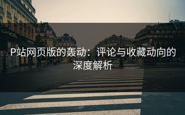 P站网页版的轰动：评论与收藏动向的深度解析