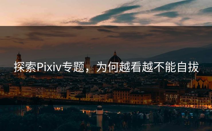 探索Pixiv专题，为何越看越不能自拔